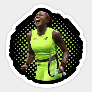 Coco Gauff American Tennis player Sticker